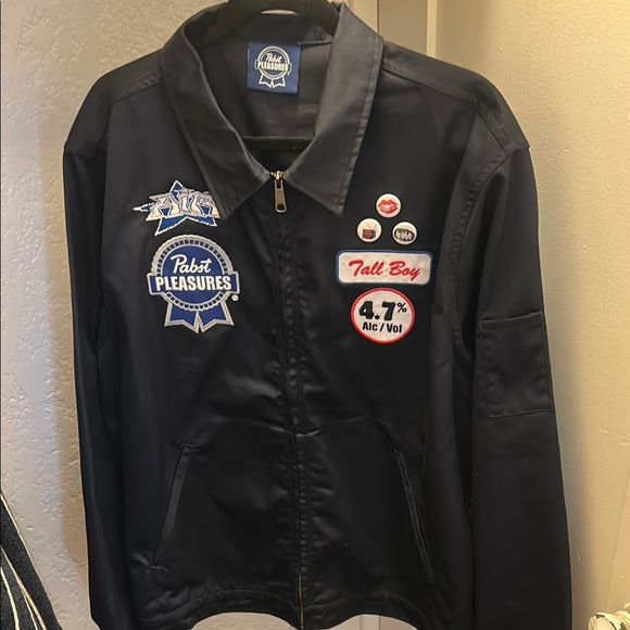 新品 PORK Pabst Blue Ribbon COACH JACKET 新品 PORK Pabst Blue Ribbon COACH JACKET